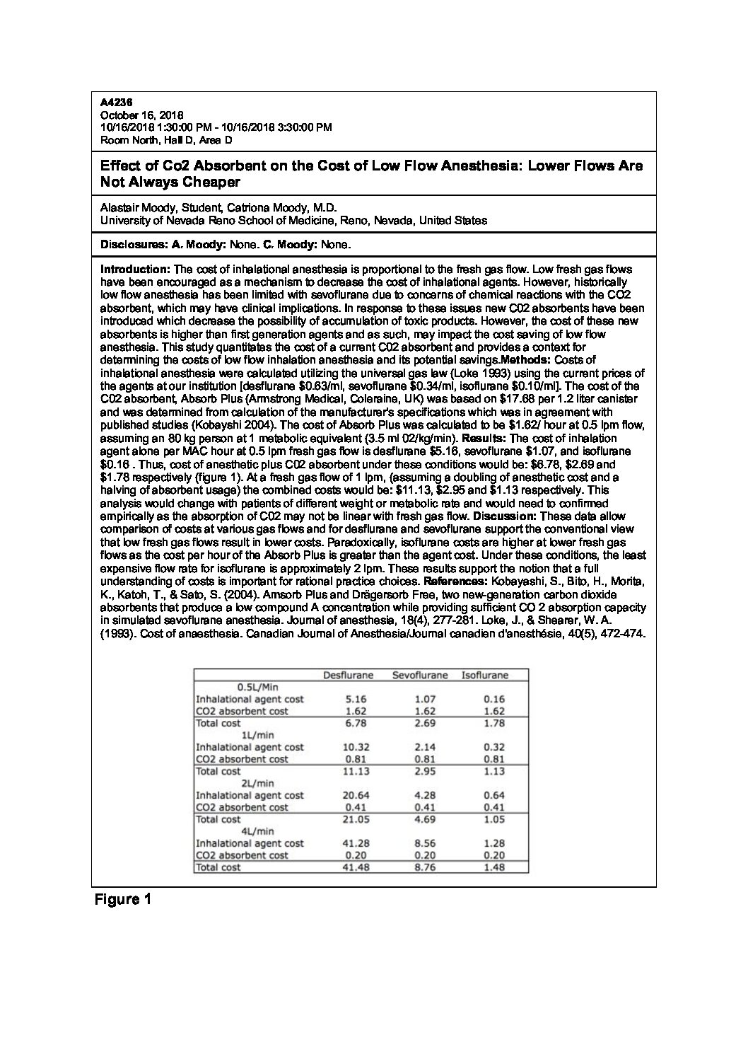 Effect of Co2 Absorbent on the Cost of Low Flow pdf Armstrong Medical | Medical Device Manufacturer