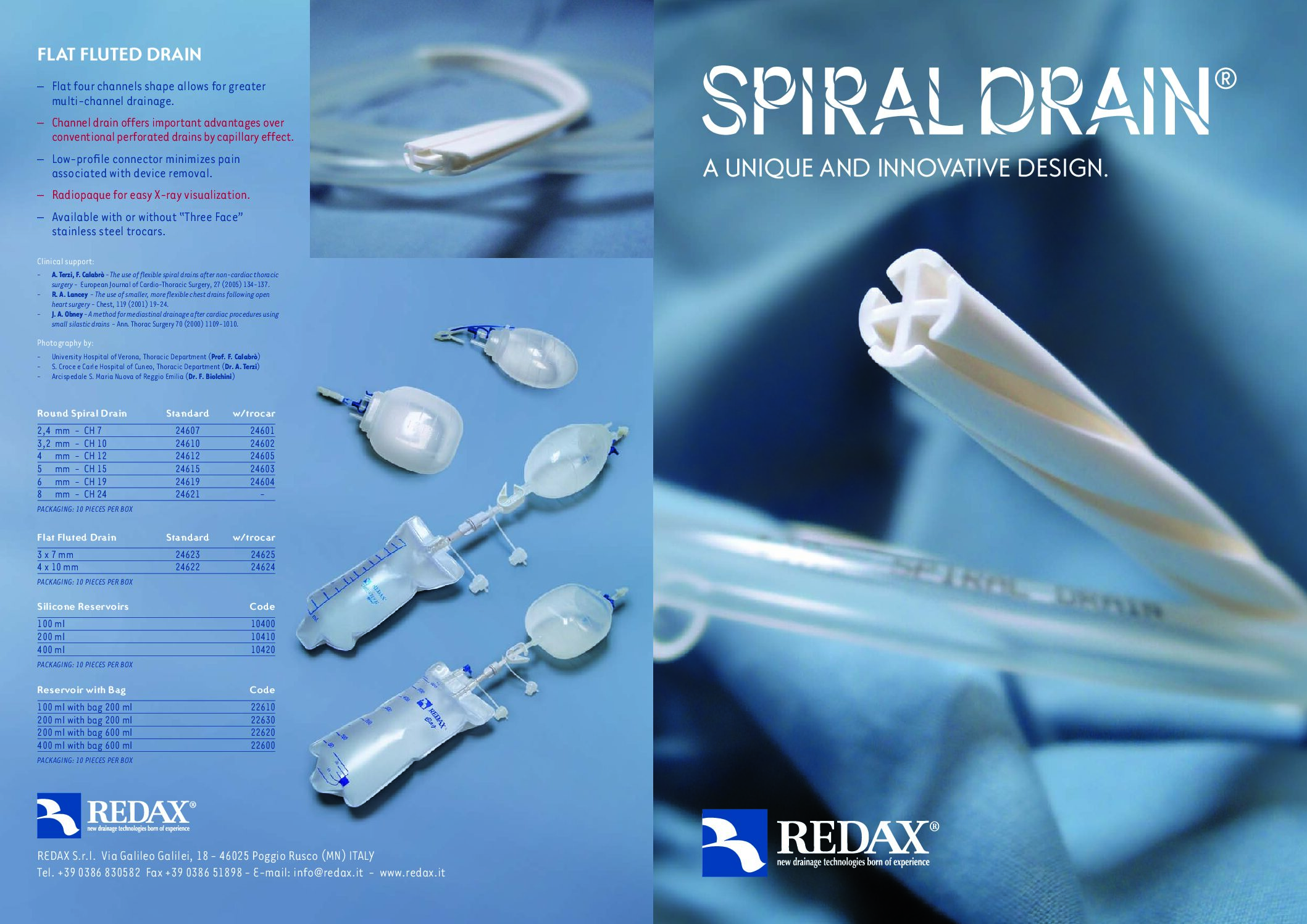 Redax Spiral Drains pdf Armstrong Medical | Medical Device Manufacturer