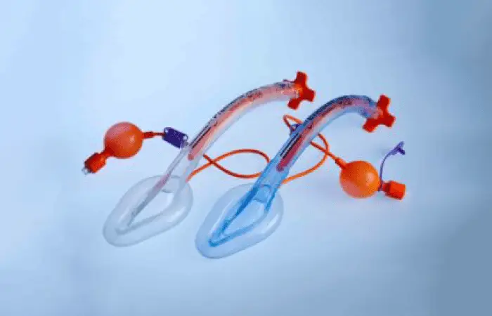 two laryngeal airways, made by Armstrong Medical
