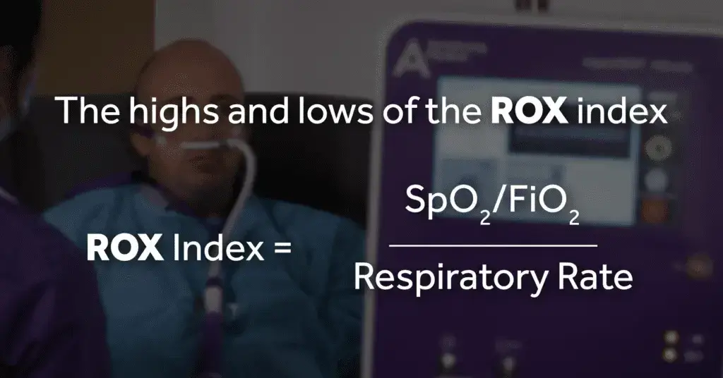 An image showcasing the formula for the ROX index