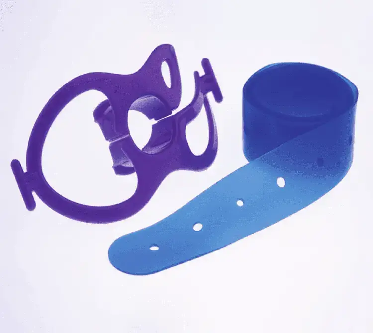 Fixation and endotracheal bite guard for use with respiratory devices, manufactured by Armstrong Medical.