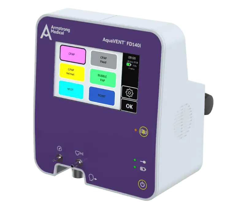 The AquaVENT FD140i deliver High flow oxygen Therapy